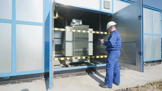Execution of electrical measuring works on the power transformer