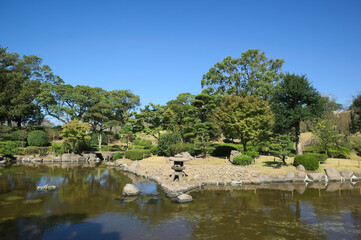Fototapeta na wymiar 初秋の日本庭園 
