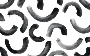 Vector organic grunge watercolor pattern. Abstract background with watercolor brush strokes. Hand drawn texture. Modern graphic design.