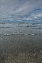 Sandy beach of the Barents Sea