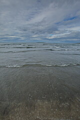 Sandy beach of the Barents Sea
