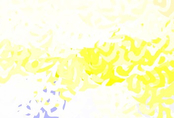 Fototapeta na wymiar Light Yellow vector background with abstract shapes.