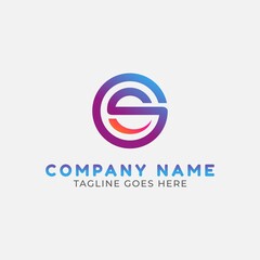 Obraz premium Letter G S logo vector icon design.