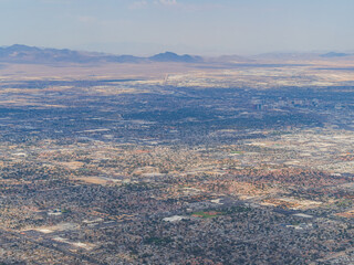 Aerial view of the cityscape of Las Vegas