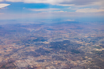 Aerial view of the cityscape of Las Vegas