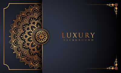 Luxury mandala background with golden arabesque pattern Arabic Islamic east style. decorative mandala for print, poster, cover, brochure, flyer, banner.