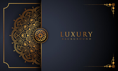 Luxury mandala background with golden arabesque pattern Arabic Islamic east style. decorative mandala for print, poster, cover, brochure, flyer, banner.