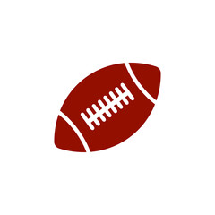 Ball. american football icon. simple design editable. Design template vector