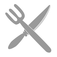 fork and knife hand drawn element design vector. clipart cartoon illustration