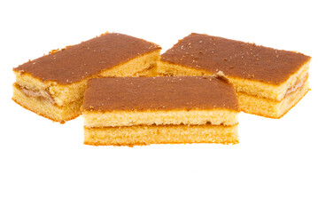 sponge cake isolated