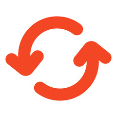 A colorful design icon of refresh arrows 
