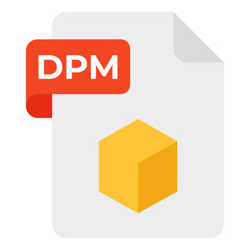 A premium download icon of dpm file 