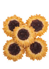 cookies with jam isolated