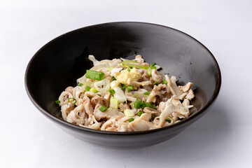 Japanese food on a white background