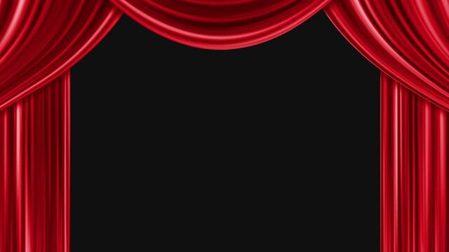 4K Curtain Closing Show Animation Background