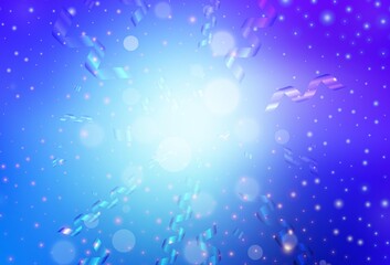 Light Pink, Blue vector texture in birthday style.