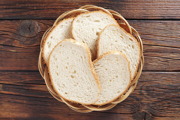 Wheat bread on a plate