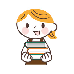 Female bookstore clerk 本屋の店員の女性