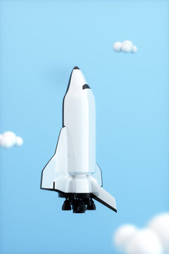 3D rendered space shuttle