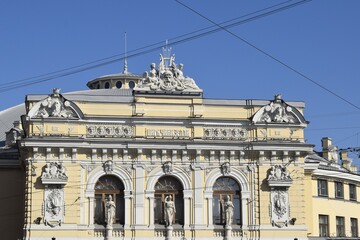 facade of the building of the hall