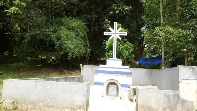 Close shot of Christ cross, Jesus Christ cross