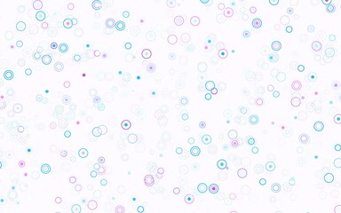 Light Purple, Pink vector pattern with spheres.