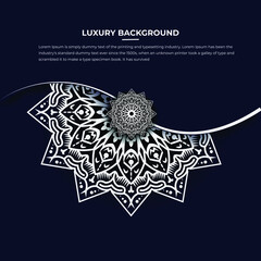 Luxury mandala background with White gradient  arabic islamic east style.decorative mandala for print, poster, cover, brochure, flyer, banner.