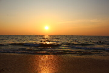 Obraz na płótnie Canvas Sunset at the Beach