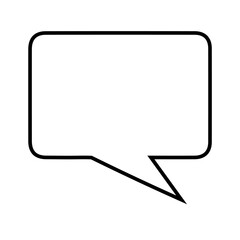 Cloud speech bubble icon Simple illustration of cartoon speech bubble