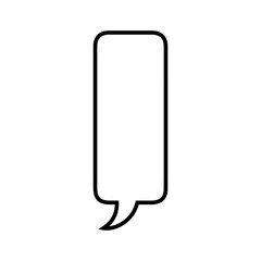 Cloud speech bubble icon Simple illustration of cartoon speech bubble