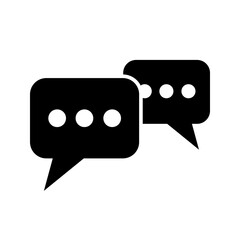 Cloud speech bubble icon Simple illustration of cartoon speech bubble