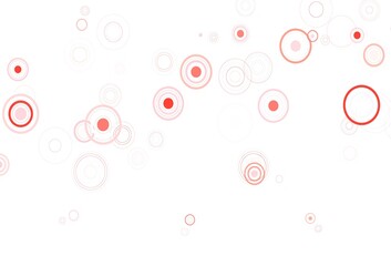 Light Red vector texture with disks.