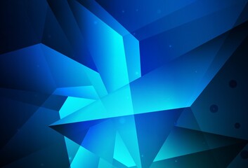 Obraz premium Dark BLUE vector Beautiful colored illustration with blurred circles in nature style.