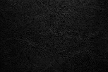 Dark black leather texture background. Abstract background concept