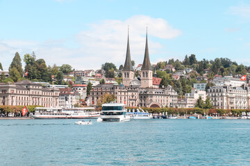 Quiet and beautiful cityscape of Lucerne, Switzerland