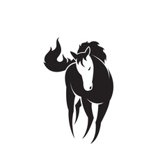 Vector of horse design on white background. Easy editable layered vector illustration. Wild Animals. Animal.