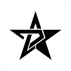 creative design vector simple logo initial dc star