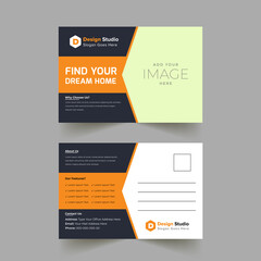 postcard for print, creative and modern eddm postcard template