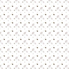 Cute tiny hearts pattern, small brown hearts, minimalist design, white background, seamless repeat pattern, delicate illustration