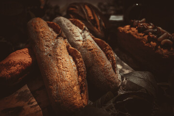 Artificial bread for background and design