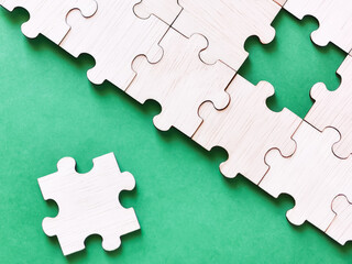 Obraz premium Problem solving or teamwork concept.