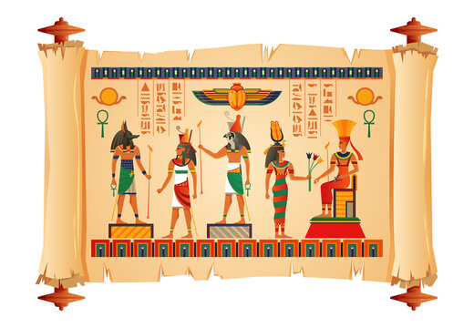 Egypt Ancient Papyrus Scroll