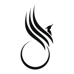 phoenix bird logo - obrazy, fototapety, plakaty