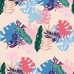Tropical leaves pattern 1