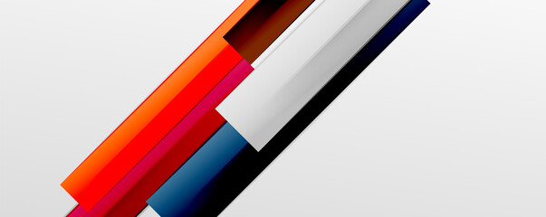 Multicolored lines background. Design template for business or technology presentations, internet posters or web brochure covers