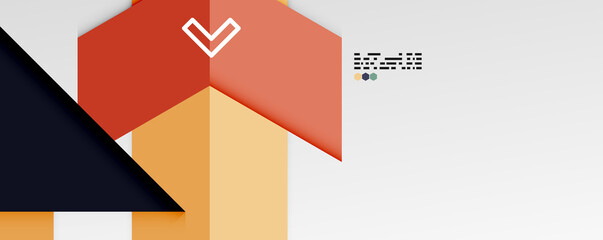 Shiny color triangles and geometric shapes vector abstract background