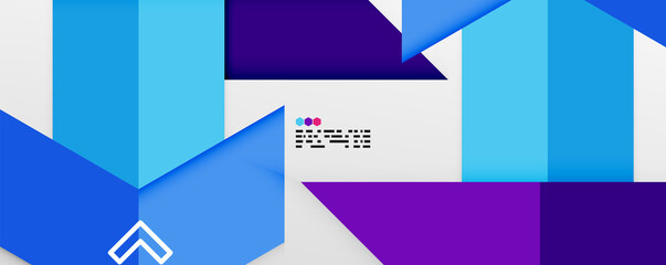 Shiny color triangles and geometric shapes vector abstract background