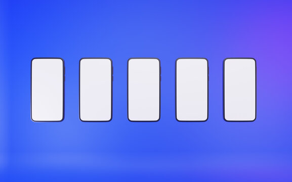 3D Phone Mockup for ui ux design