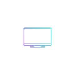 v monitor icon. Vector Illustration for mobile concept and web design