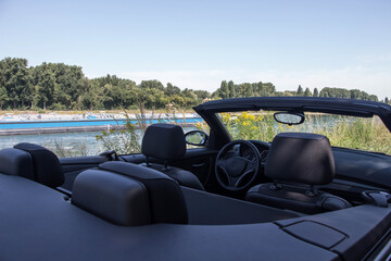 Interior of a generic modern convertible